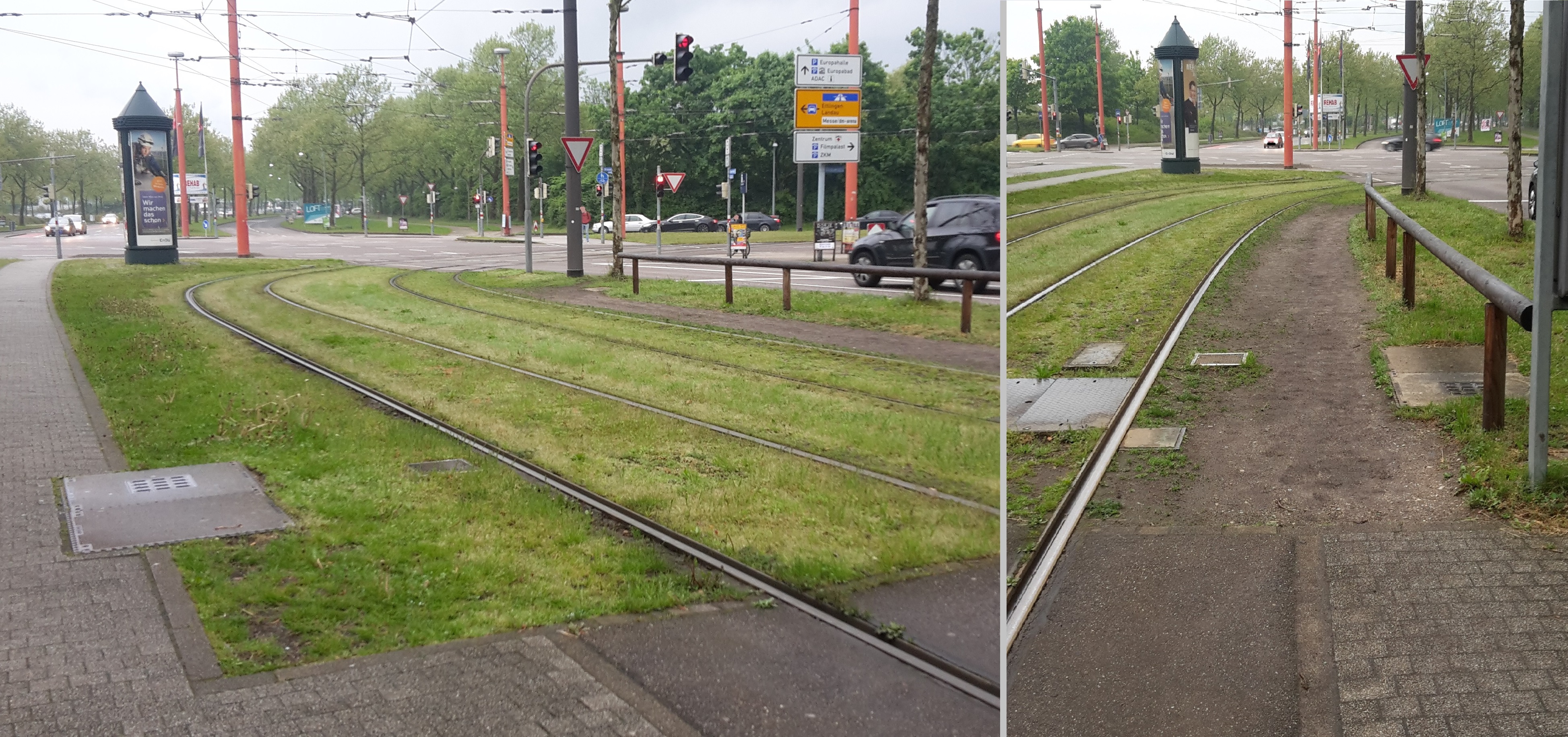 Gefährliche Abkürzung an der Ebertstraße
