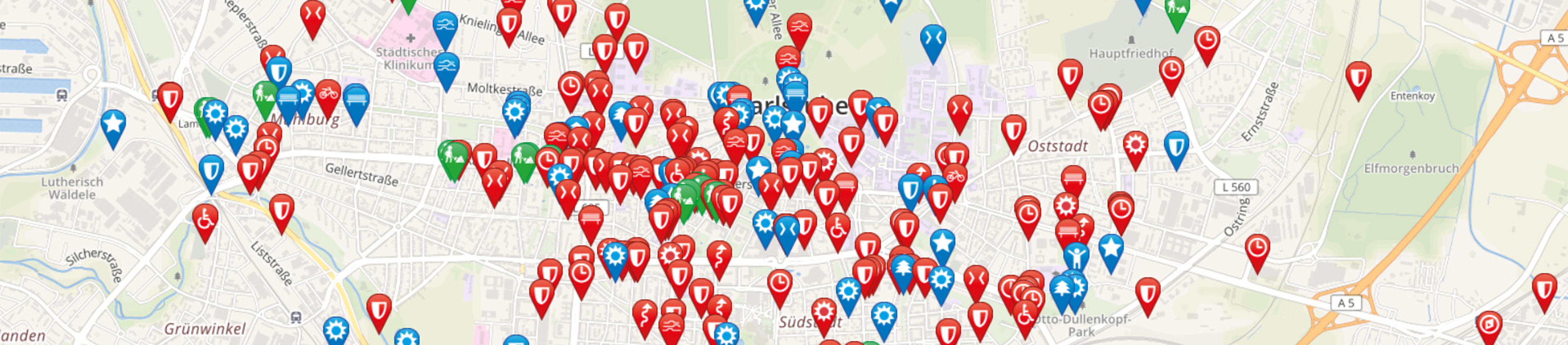 Kartenansicht Beiträge